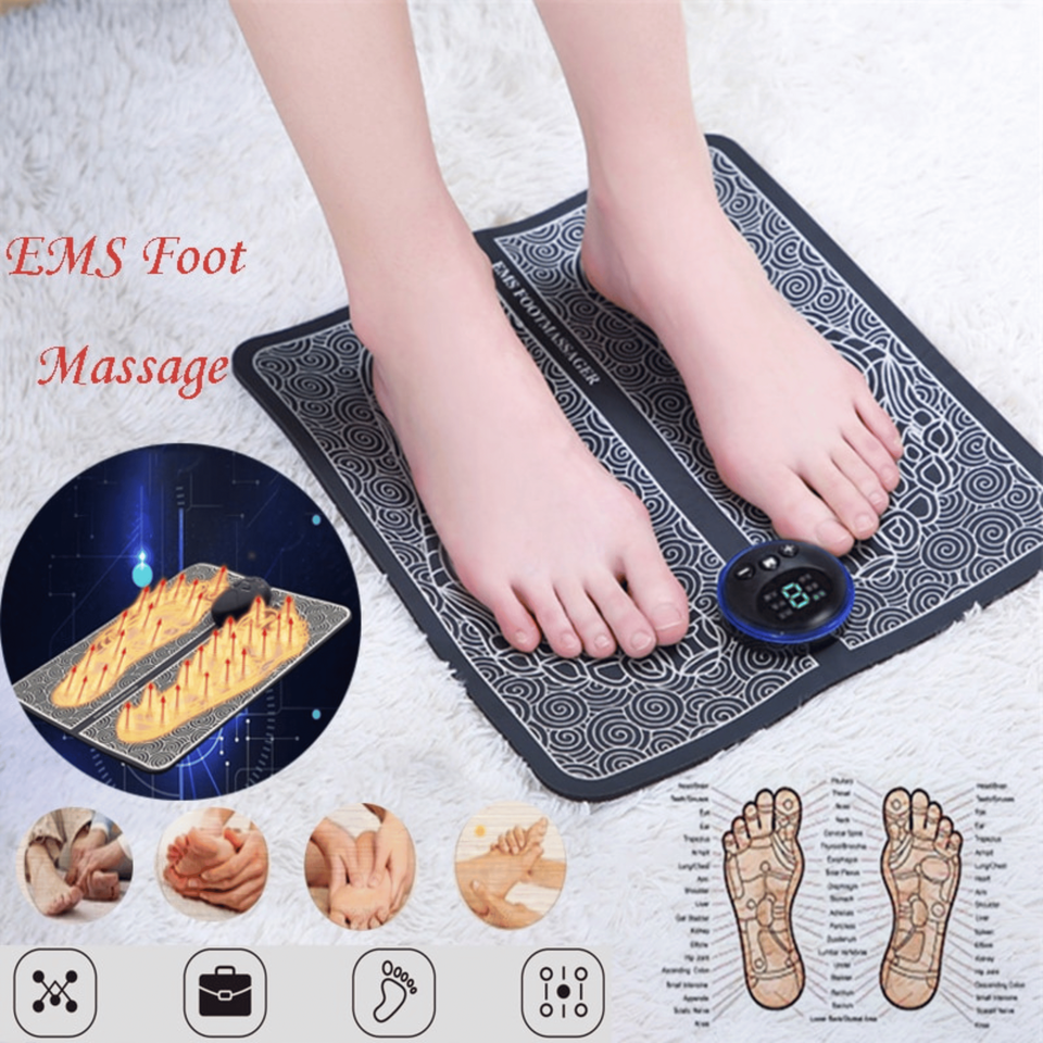 EMS Foot Massager & Butterfly Mini Massager Combo (Pack of 2)