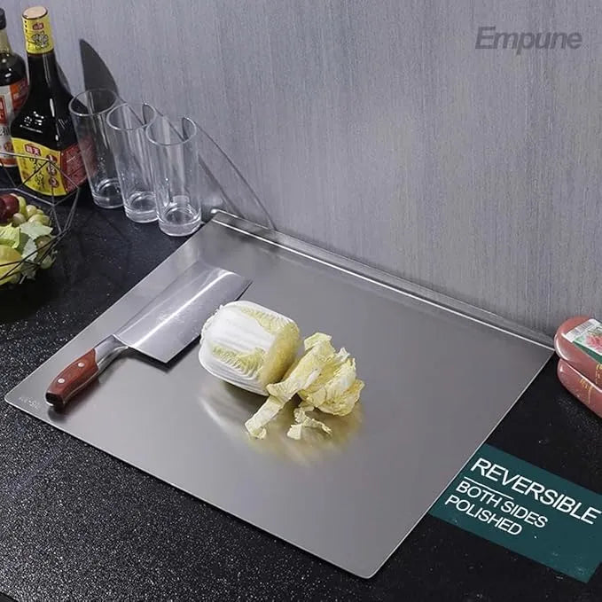 All-in-One Anti-Bacterial, Non-Slip, Stainless Steel Chopping Board