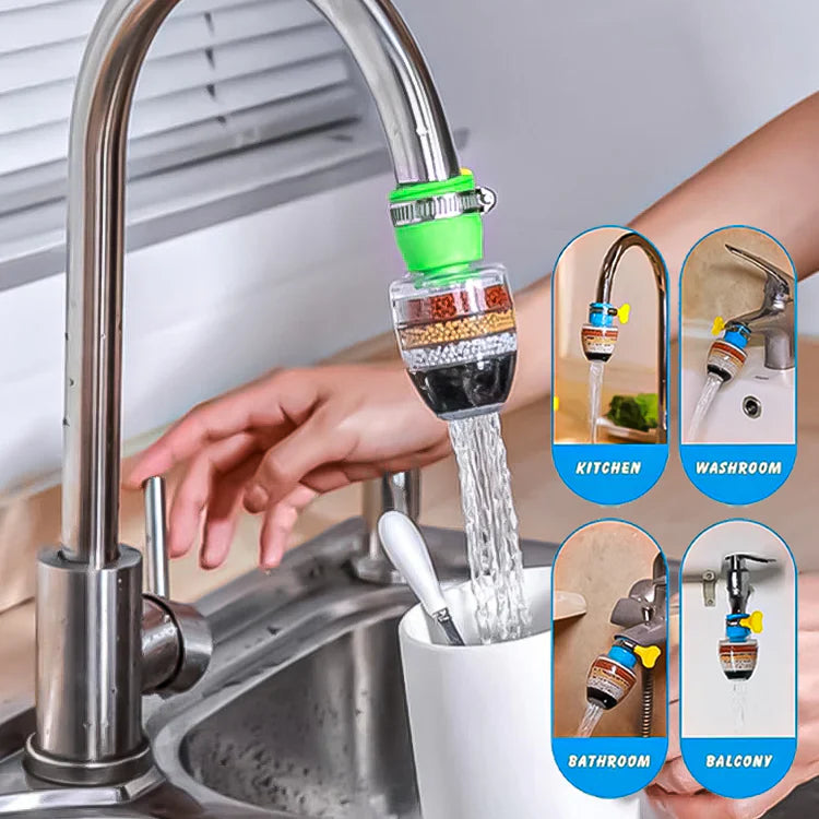 6 Layer Water Purifier Filter Faucet With Clip
