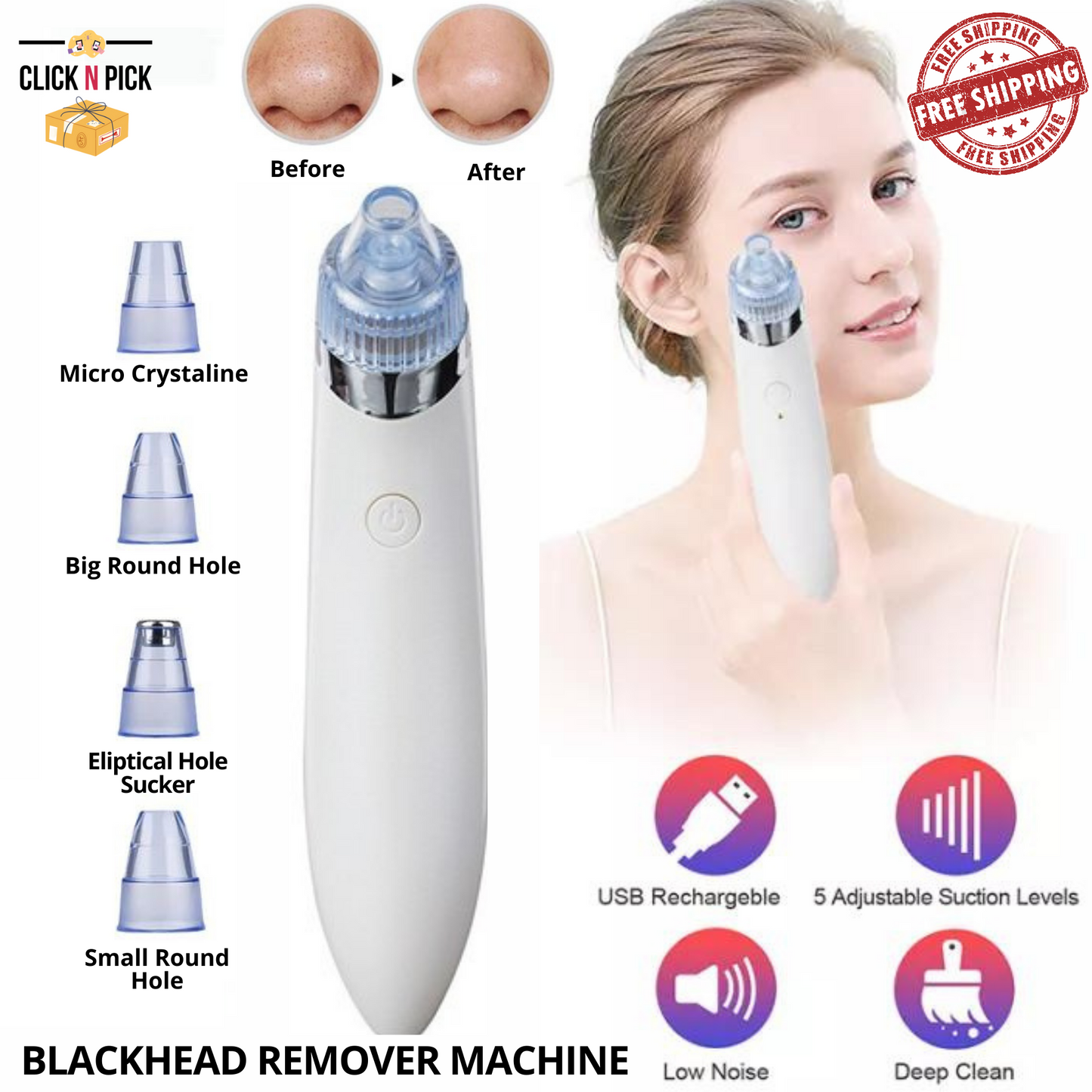 Derma Suction Blackheads Remover Device