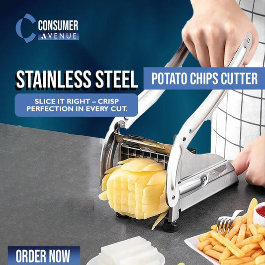 Premium Stainless Steel Potato Chips & Vegetable Slicer Cutter