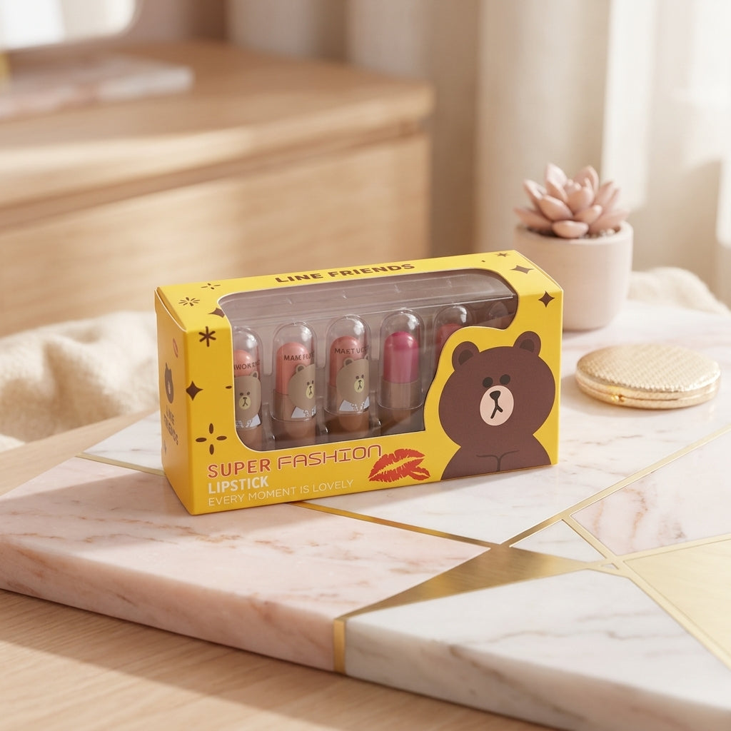 12 Pcs Mini Capsule Lipstick Set – Assorted Matte Shades | Compact & Travel-Friendly Lipsticks