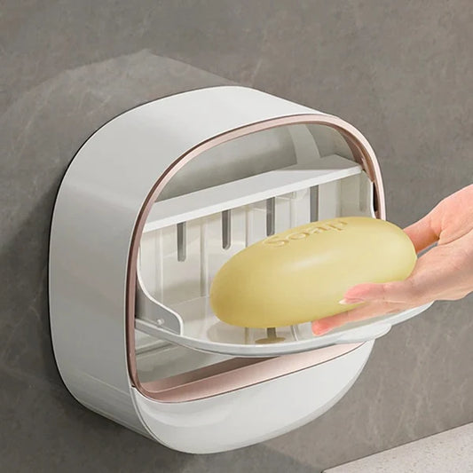 Luxury Soap Holder with Drain Tray (Random Colors)