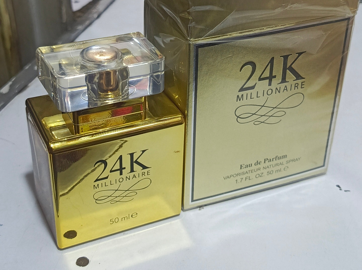 24K MILLIONAIRE Eau De Parfum for Men – Premium Long - Lasting Luxury Vaporisateur Natural Spray - 50ml