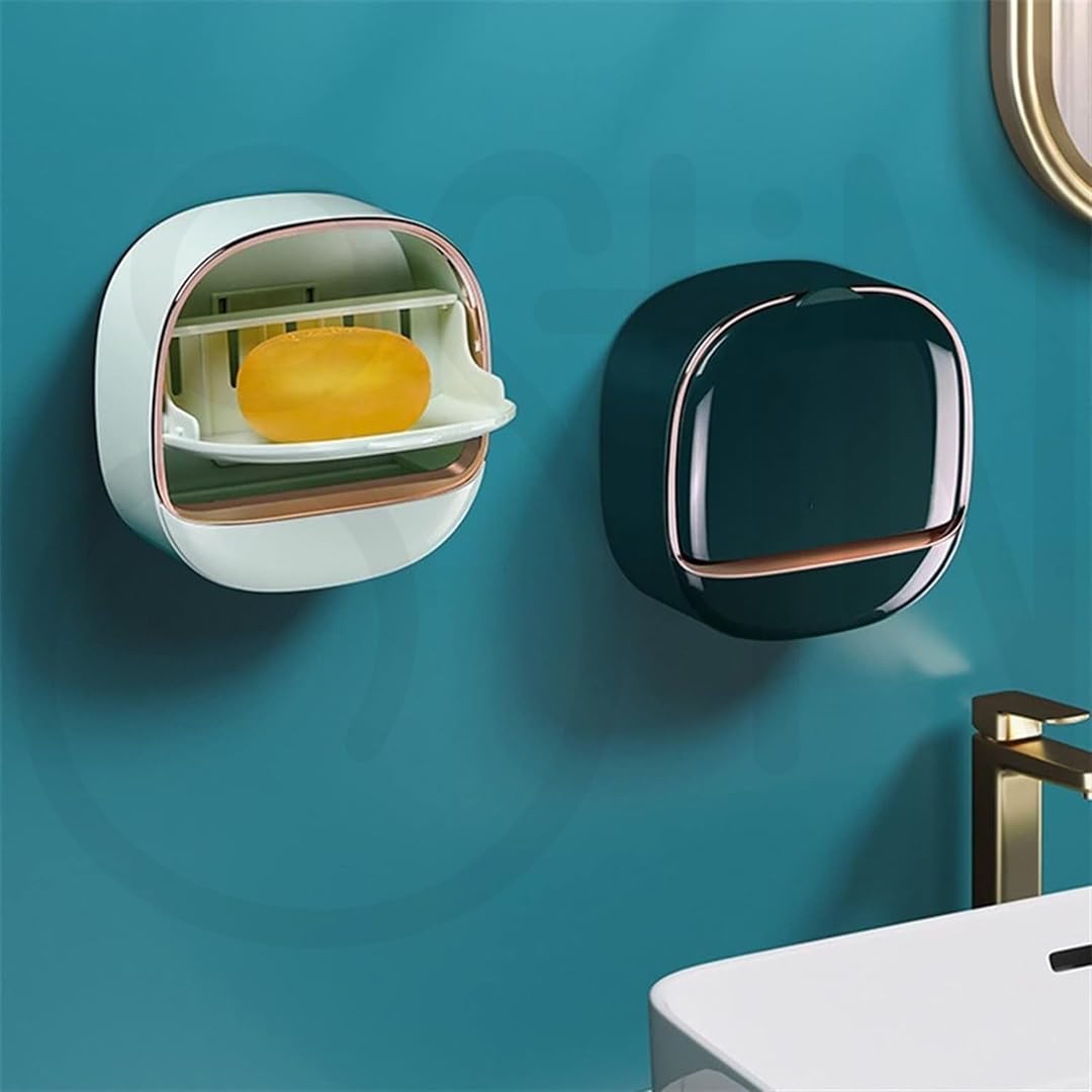 Luxury Soap Holder With Drain Tray (Random Colors)