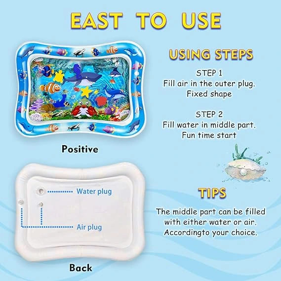 Premium Baby Inflatable Water Tummy Time Mat
