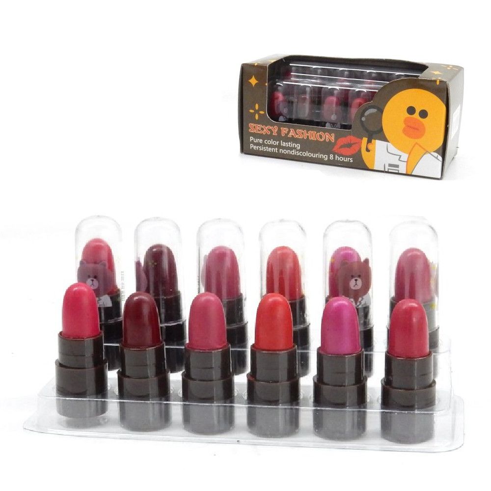 12 Pcs Mini Capsule Lipstick Set – Assorted Matte Shades | Compact & Travel-Friendly Lipsticks