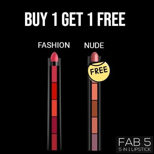 5 in 1 Matte Lipstick – Buy 1 Get 1 FREE