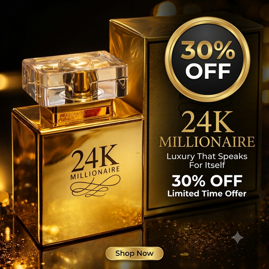 24K MILLIONAIRE Eau De Parfum for Men – Premium Long - Lasting Luxury Vaporisateur Natural Spray - 50ml