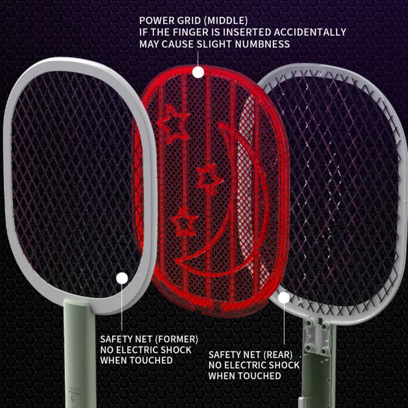 2 in 1 Electric Mosquito Killer Racket