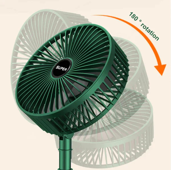 Foldable Telescopic Rechargeable Fan