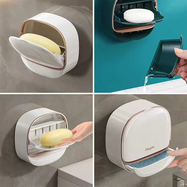 Luxury Soap Holder With Drain Tray (Random Colors)