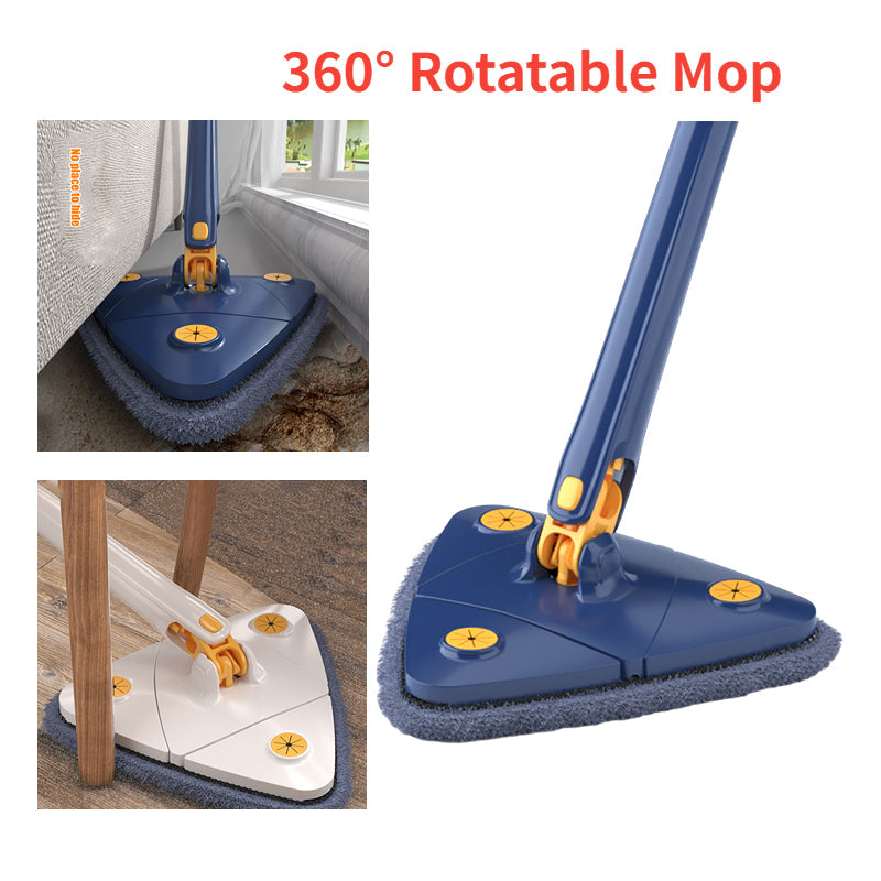 360 Rotatable Adjustable Triangle Cleaning Mop With Twist Squeeze