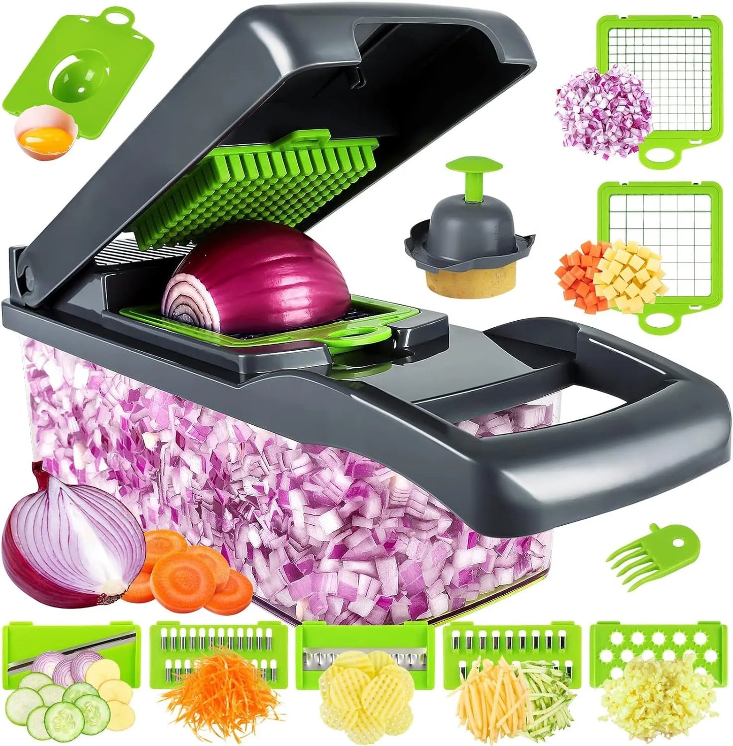 16-in-1 Multifunctional Vegetable Cutter & Slicer