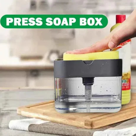 Kitchen Soap Pump Dispenser with Sponge Holder