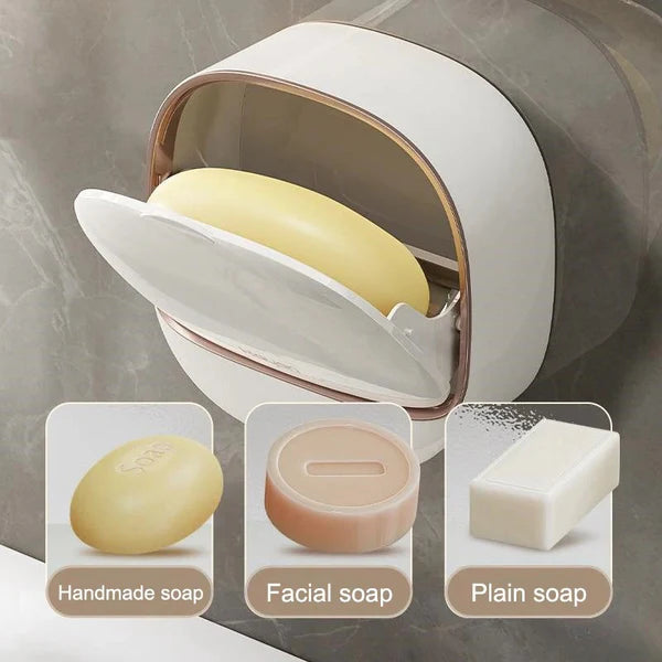 Luxury Soap Holder With Drain Tray (Random Colors)