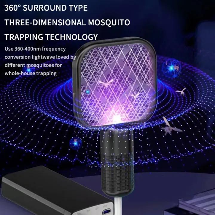 USB Portable Mini Mosquito Racket With UV Light