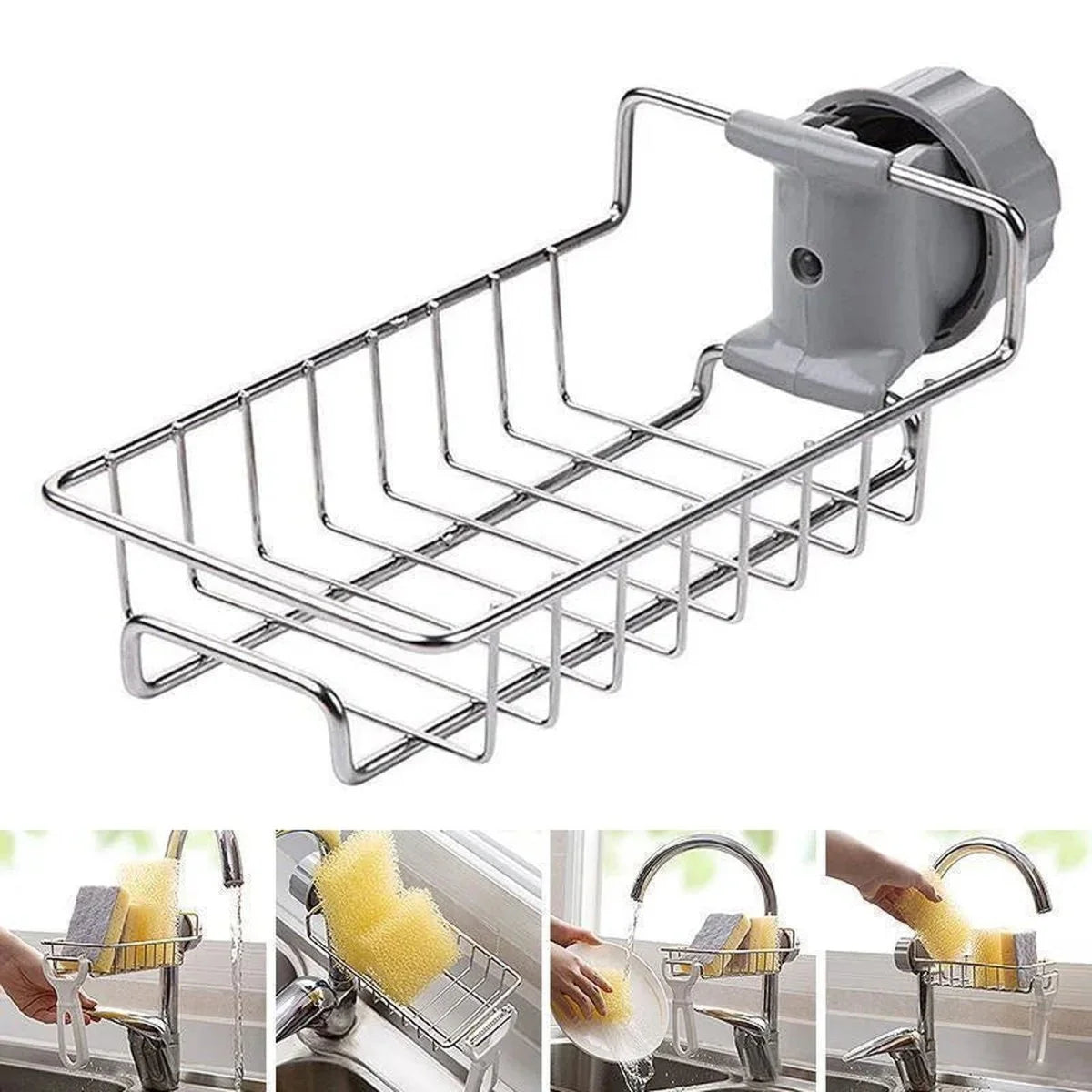 Stainless Steel Kitchen Sink Organizer Rack