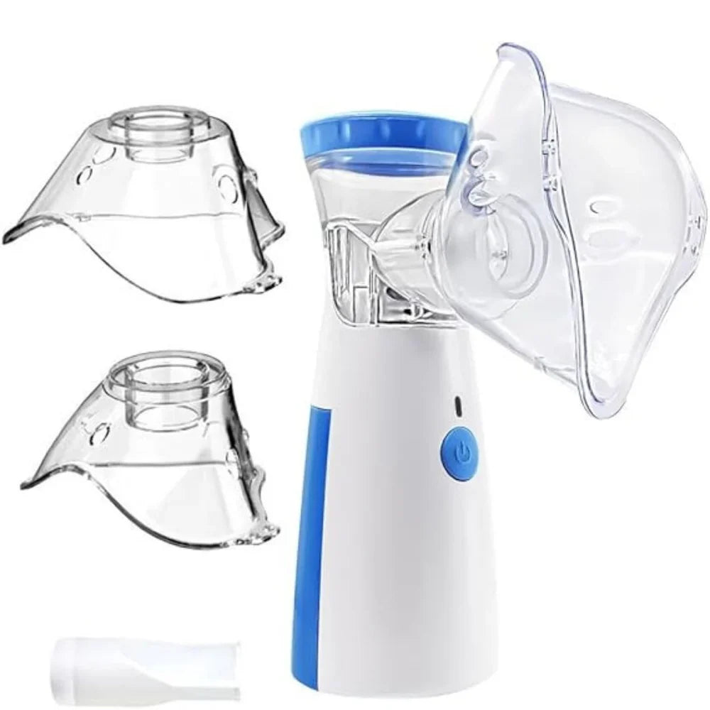 Portable Mesh Nebulizer – Inhaler for Adults & Kids | Silent Steam Machine for Asthma & Cold Relief