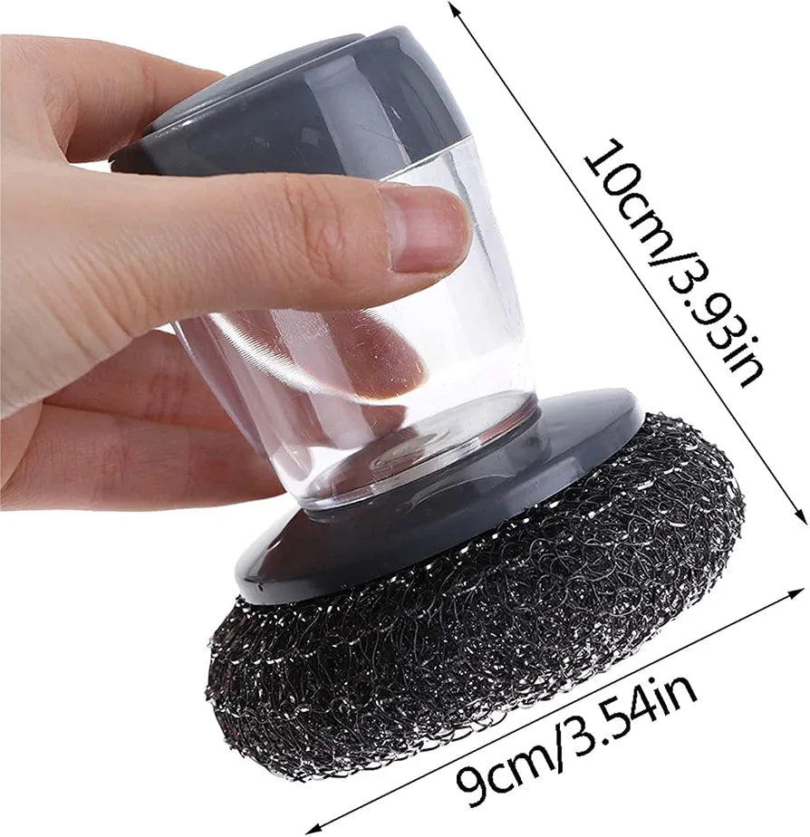 Buy 1 Get 1 FREE | Kitchen Dish Scrubber with Soap Dispenser | 2 Pcs