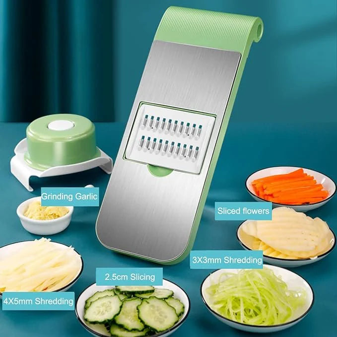 5-in-1 Manual Vegetable Slicer & Chopper for Kitchen