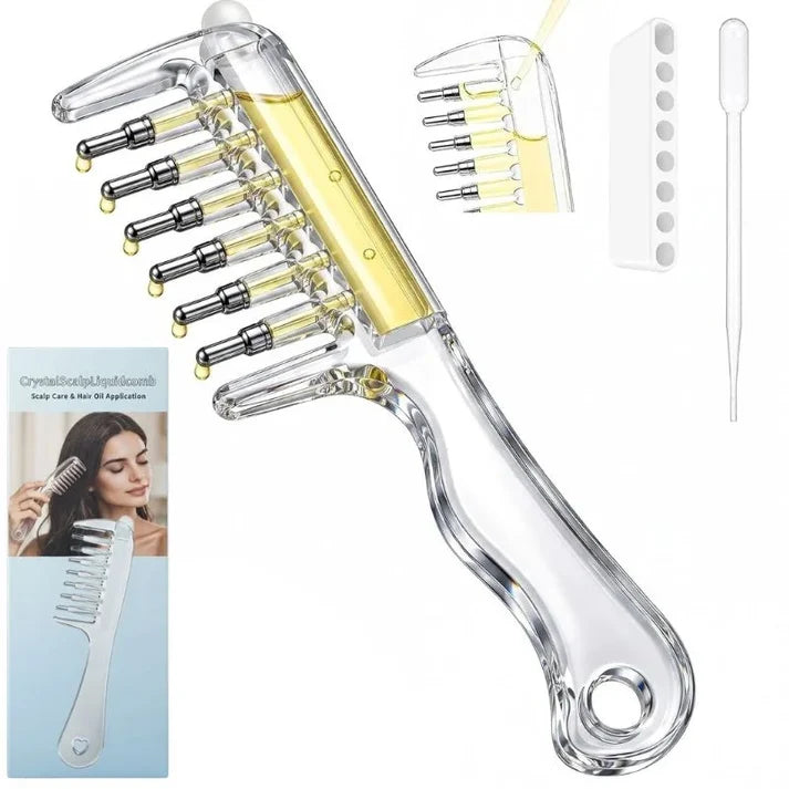 Scalp Applicator Refillable Comb for Hair Oil & Scalp Massage | Unisex
