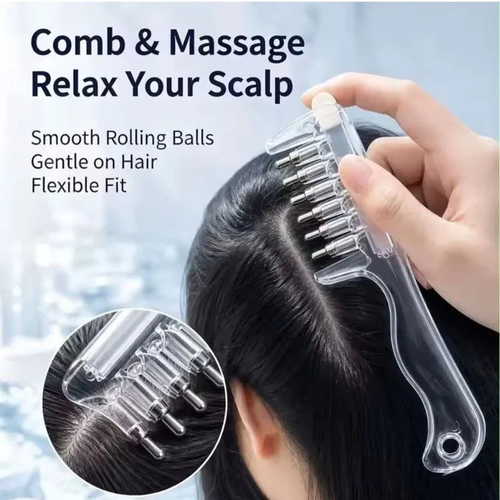 Scalp Applicator Refillable Comb for Hair Oil & Scalp Massage | Unisex
